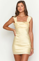 Macayle Yellow Mini Dress