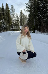 Percy Cream Cable Knit Cardigan