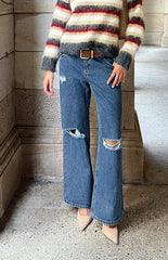 Roxie Mid Wash Ripped Jeans