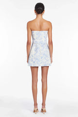 Striking Elegance Mini Dress Blue
