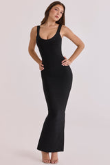 black bandage maxi dress
