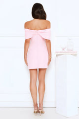 Exquisite Ease Off Shoulder Mini Dress